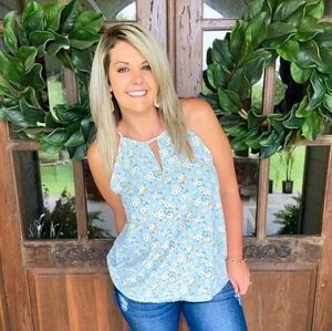 Perfect Peach Floral Cami Size Large